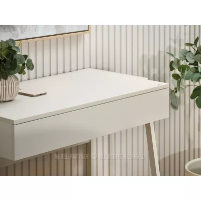 Schreibtisch mit Schublade ARGI - creme