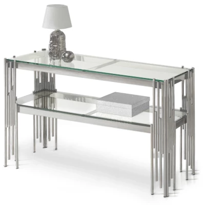 Luxuriöser Konsolentisch ACHIM – Silber