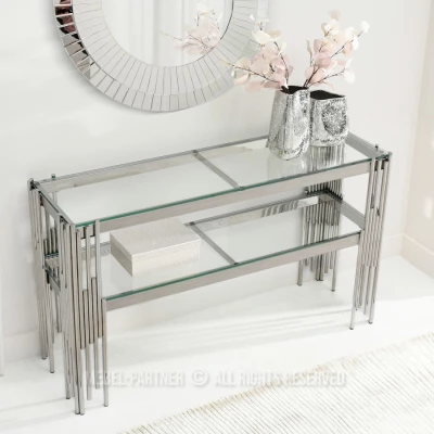 Luxuriöser Konsolentisch ACHIM – Silber