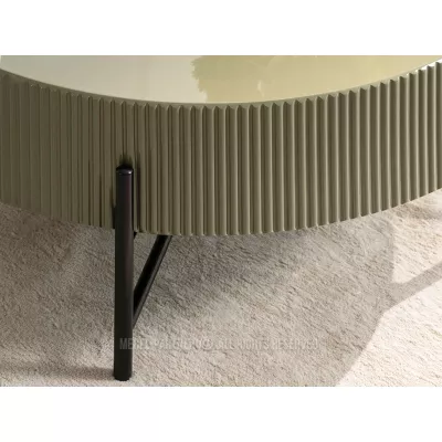 MAGNER Couchtisch - grün / schwarz