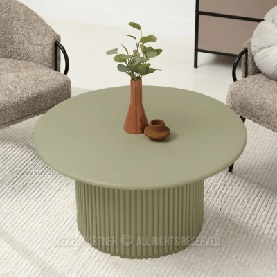 Runder Couchtisch ALBAN - grün