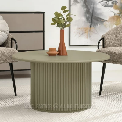 Runder Couchtisch ALBAN - grün