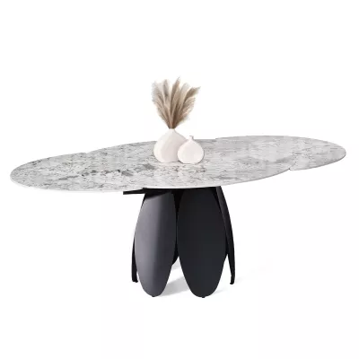 Designer-Esstisch BAWER – grau/schwarz