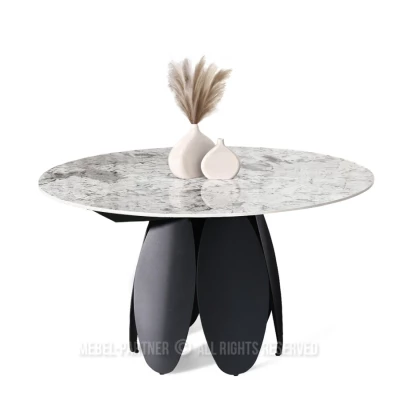 Designer-Esstisch BAWER – grau/schwarz