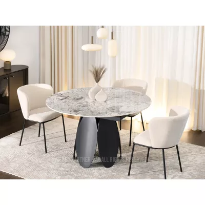 Designer-Esstisch BAWER – grau/schwarz