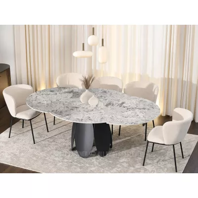 Designer-Esstisch BAWER – grau/schwarz