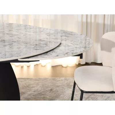 Designer-Esstisch BAWER – grau/schwarz
