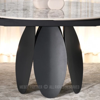 Designer-Esstisch BAWER – grau/schwarz