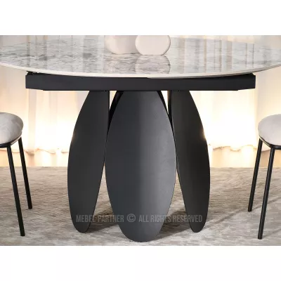 Designer-Esstisch BAWER – grau/schwarz