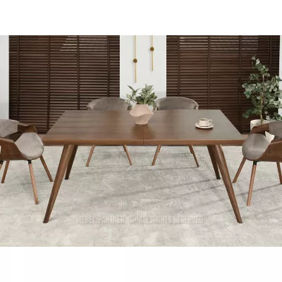 Esstisch 160(260)x100 HARLY - Walnuss