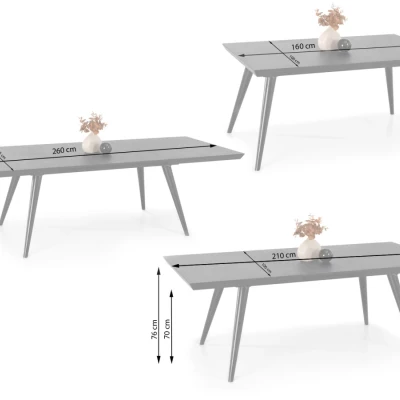 Esstisch 160(260)x100 HARLY - Walnuss