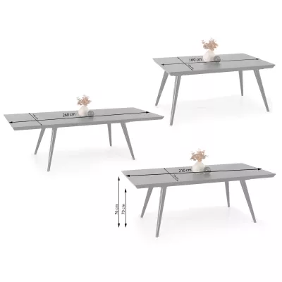 Esstisch 160(260)x100 HARLY - Walnuss