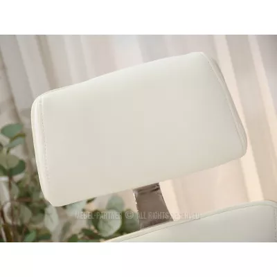 EVALISA Bürostuhl – Eiche / Creme / Chrom