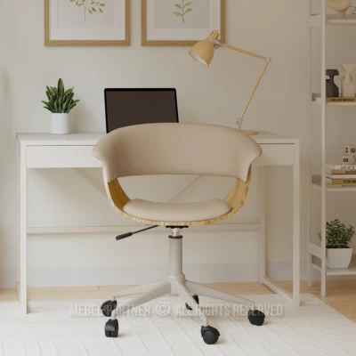 Drehstuhl DARLYN – beige/eiche