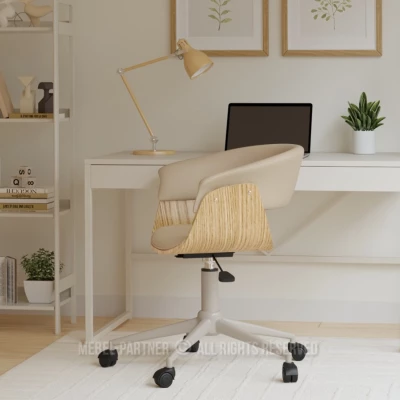 Drehstuhl DARLYN – beige/eiche