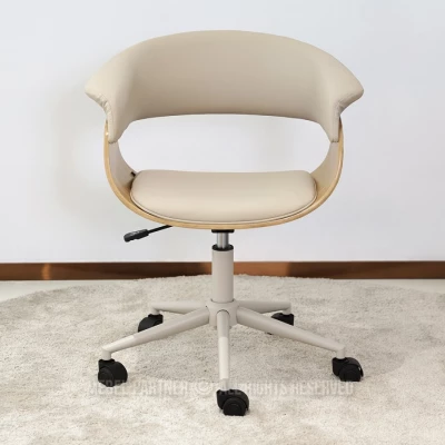 Drehstuhl DARLYN – beige/eiche