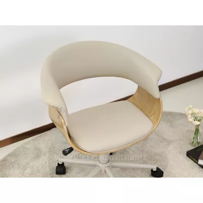 Drehstuhl DARLYN – beige/eiche