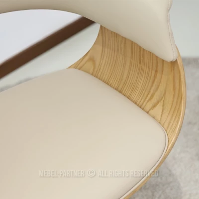 Drehstuhl DARLYN – beige/eiche