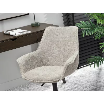 ARACELY Drehstuhl - beige / schwarz