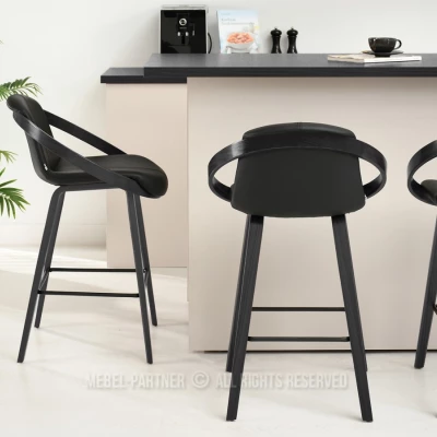 Designer-Barhocker HODA – schwarz