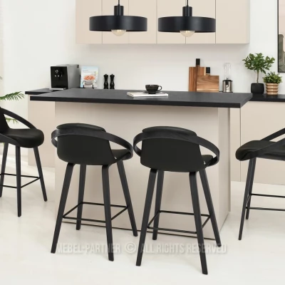 Designer-Barhocker HODA – schwarz