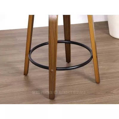 Barhocker NENET – schwarz/nussbaum