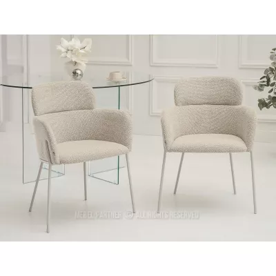 ELIZARA Polsteres Esszimmerstuhl - beige