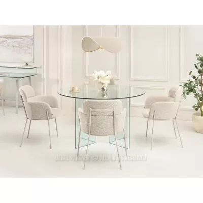 ELIZARA Polsteres Esszimmerstuhl - beige