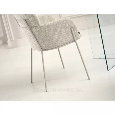 ELIZARA Polsteres Esszimmerstuhl - beige