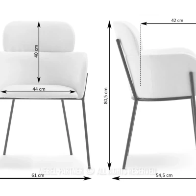 ELIZARA Polsteres Esszimmerstuhl - beige