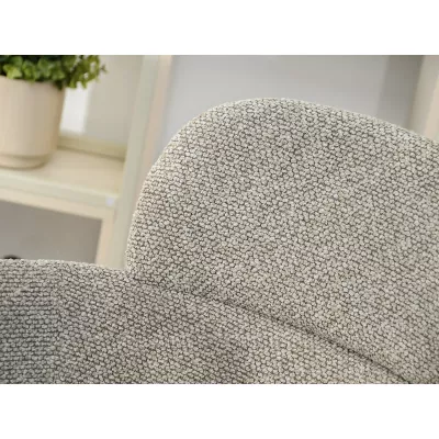 ELIZARA Polsteres Esszimmerstuhl - Dunkelbeige/Schwarz