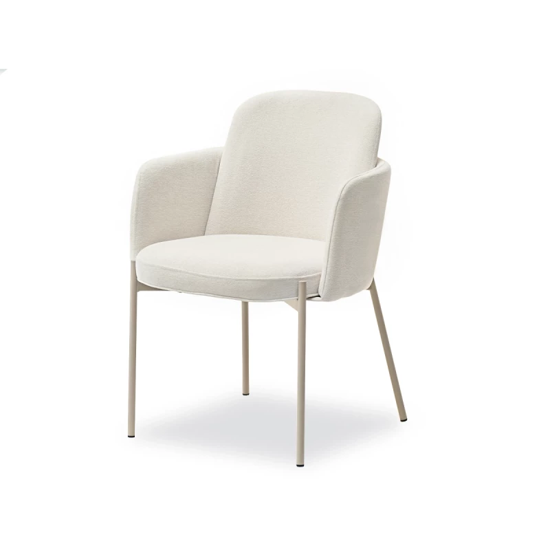 ISRA Polsterstuhl – Creme/Grau