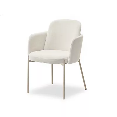 ISRA Polsterstuhl – Creme/Grau