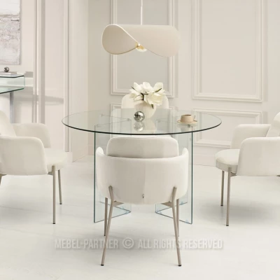 ISRA Polsterstuhl – Creme/Grau