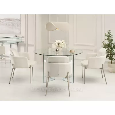ISRA Polsterstuhl – Creme/Grau