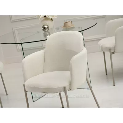 ISRA Polsterstuhl – Creme/Grau