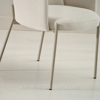 ISRA Polsterstuhl – Creme/Grau