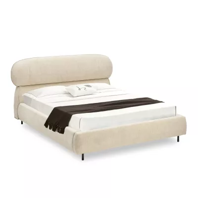 Designer-Doppelbett 160x200 ILDIKA - beige