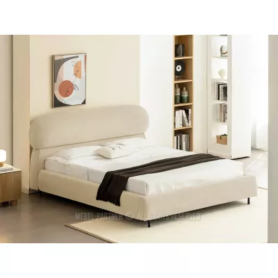 Designer-Doppelbett 160x200 ILDIKA - beige