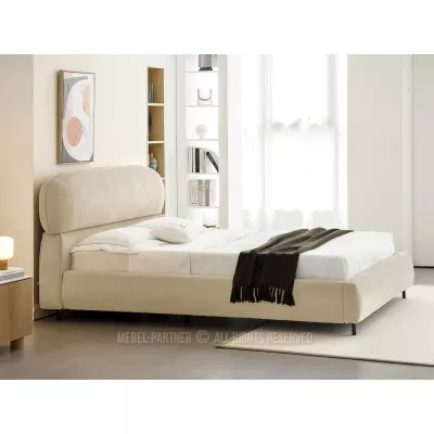 Designer-Doppelbett 160x200 ILDIKA - beige