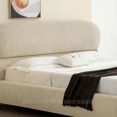 Designer-Doppelbett 160x200 ILDIKA - beige