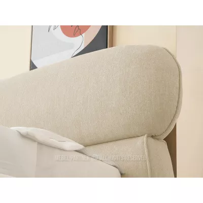 Designer-Doppelbett 160x200 ILDIKA - beige
