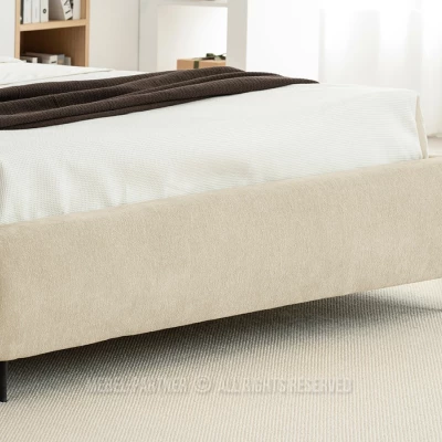 Designer-Doppelbett 160x200 ILDIKA - beige