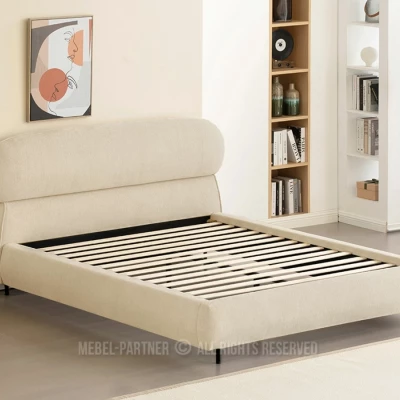 Designer-Doppelbett 160x200 ILDIKA - beige