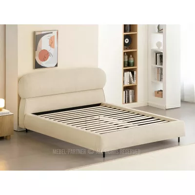 Designer-Doppelbett 160x200 ILDIKA - beige
