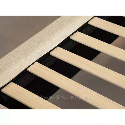 Designer-Doppelbett 160x200 ILDIKA - beige