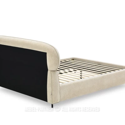 Designer-Doppelbett 160x200 ILDIKA - beige