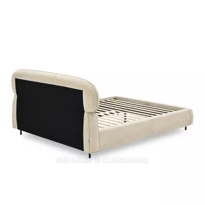Designer-Doppelbett 160x200 ILDIKA - beige