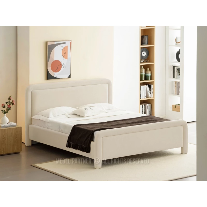 Polsterbett 160x200 JAKUBA - beige