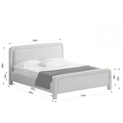 Polsterbett 160x200 JAKUBA - beige